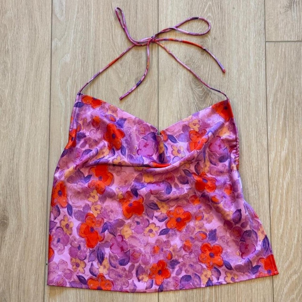Urban Outfitters Urban Renewal Cammille Backless Back Tie Halter